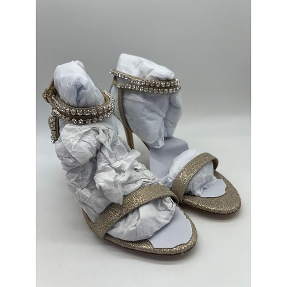 Badgley Mischka Women's Claudette Diamond Evening Heel MP5244 Size 7.5 NIB - Picture 12 of 12